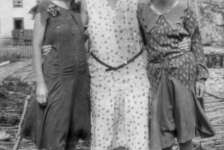 282: l-r Min Carroll, Mary (Mulrooney) White, Rita Carroll. (circa 1930-1932) [courtesy of Betty (Carroll)  Spurvey]  - Min and Rita daughters of John Carroll &amp;amp; Elizabeth Reddy, Min married Vincent Ennis, Rita  married William Rose; Mary daughter of Patrick Mulrooney &amp;amp; Alice Norman, married James White